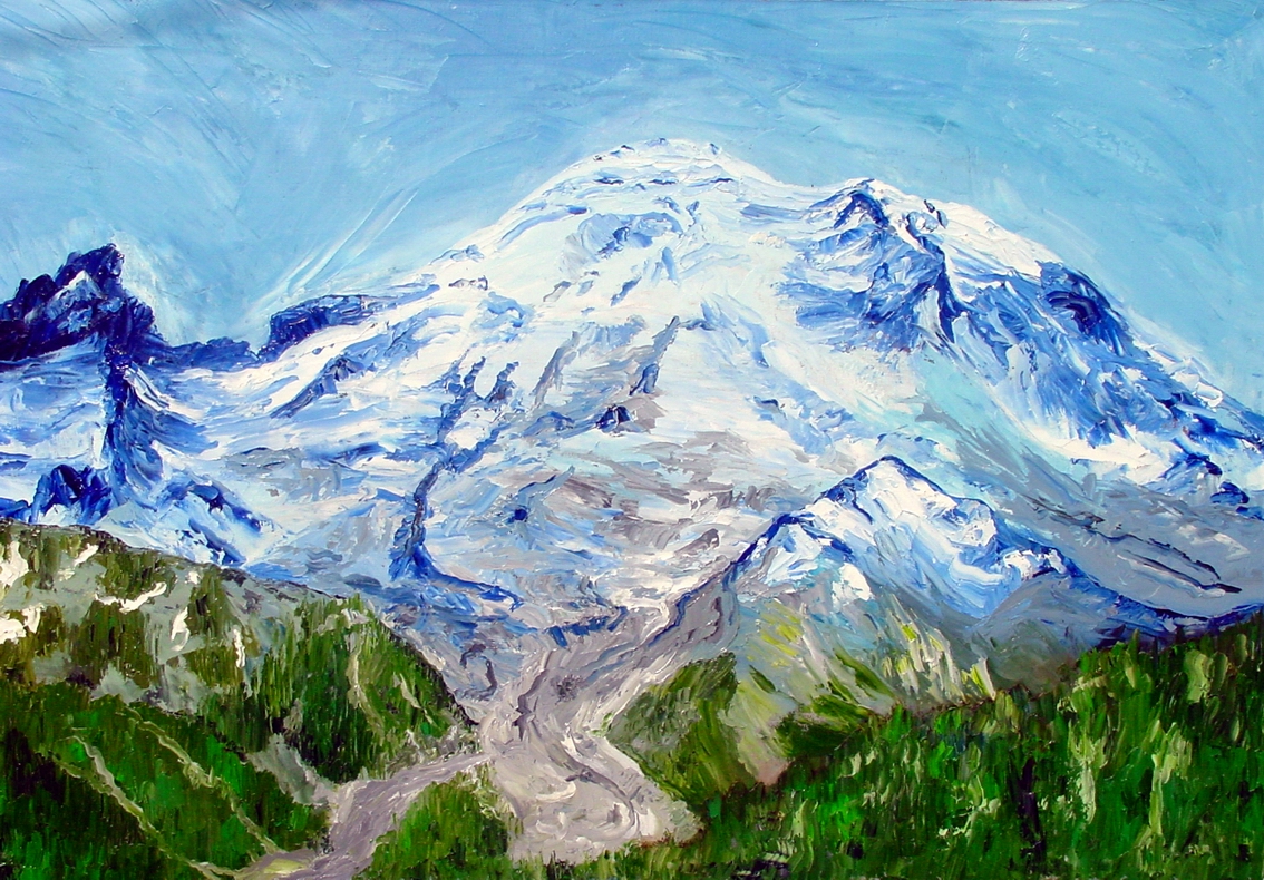Mount Rainier, 30 x 44 inches, $1200.00