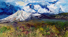 Nevada March, 13.5 x 24 inches, $600.00